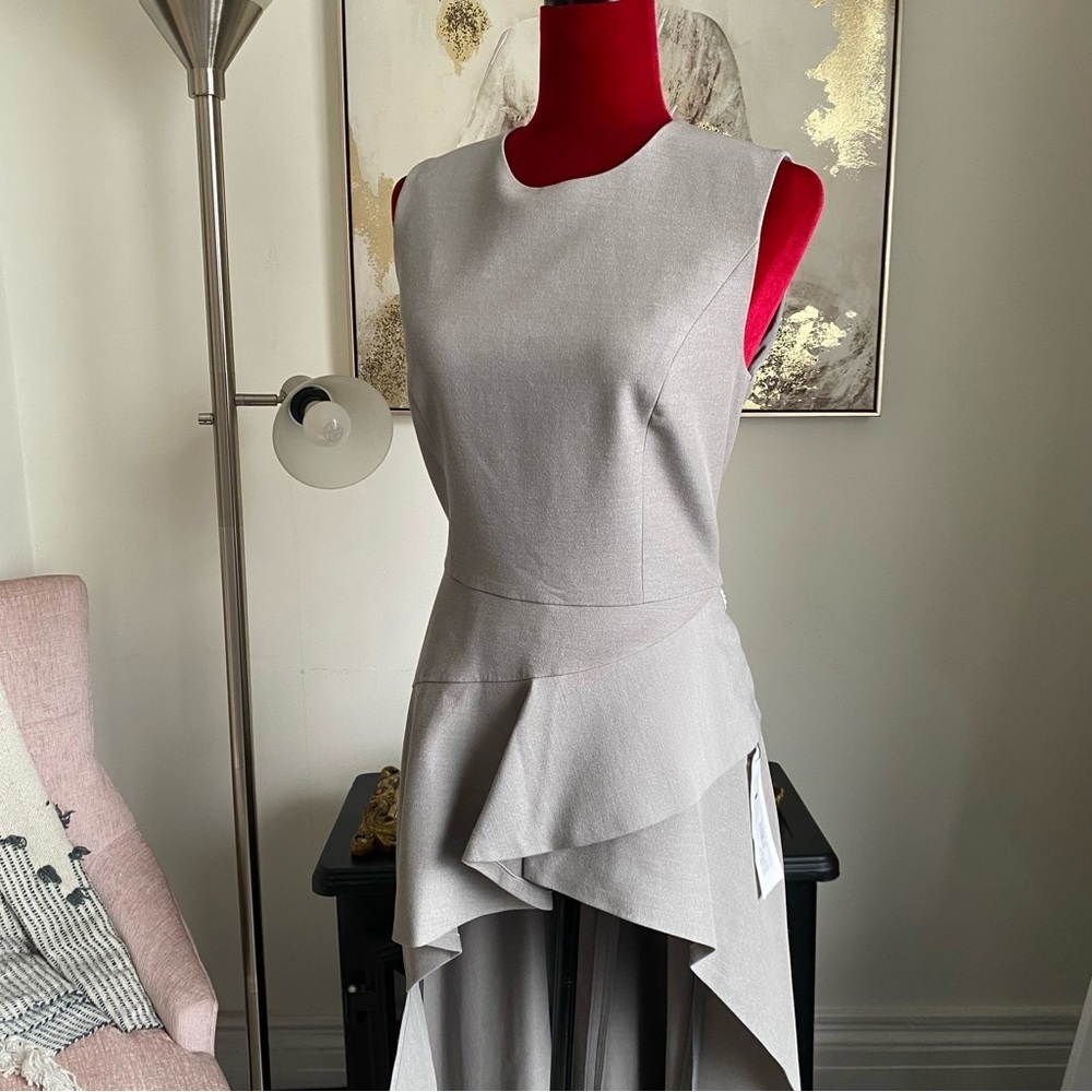ADEAM GRAY RUNWAY CASCADE TUNIC TOP - Picture 5 of 16